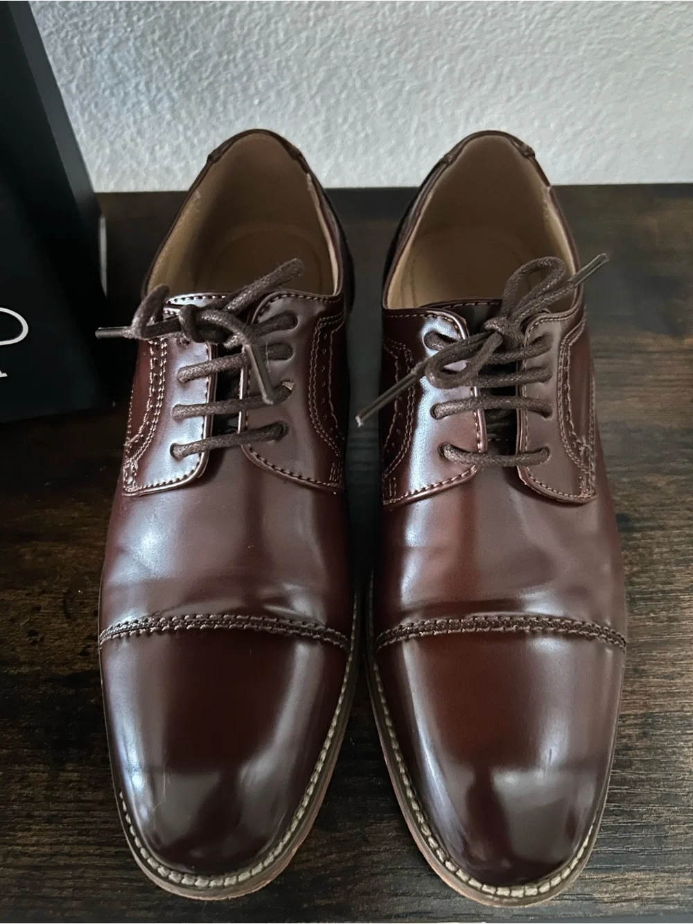 Kids Dress Shoes Brown Size4 Unbranded